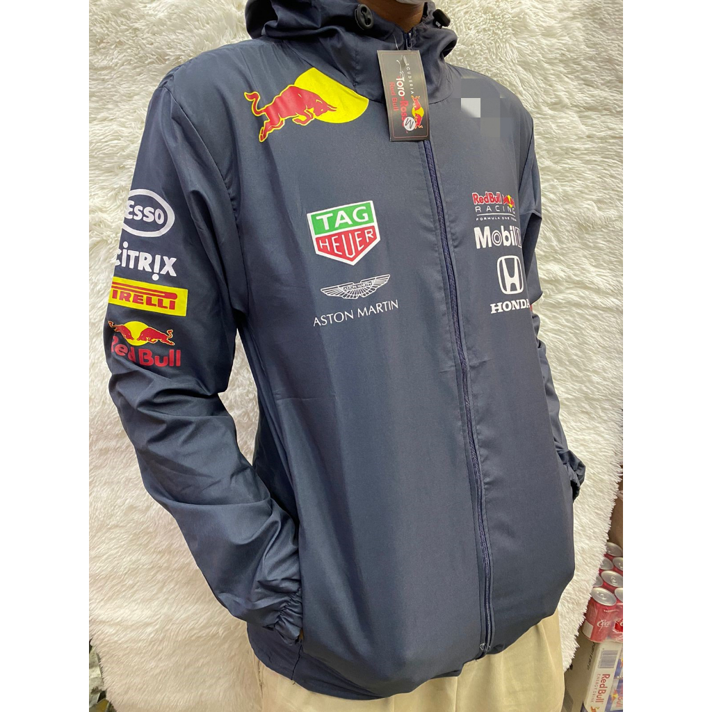 jaqueta de frio corta vento red bull lançamento esportes