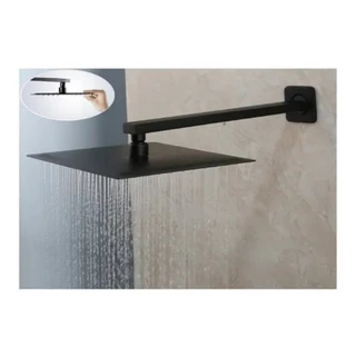 Ducha Quadrada Chuveiro Luxo Quadrado Com Braço 40cm