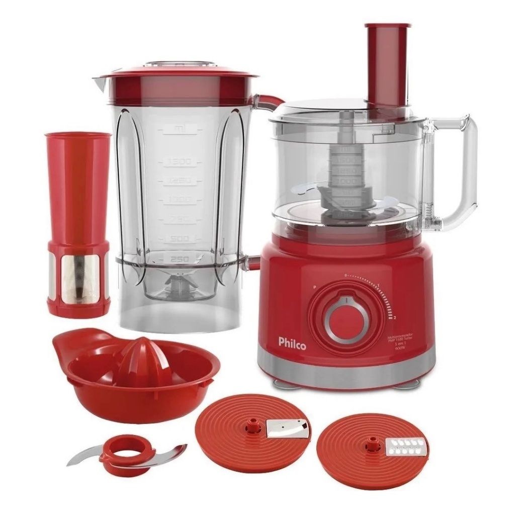 Multiprocessador com Liquidificador Philco PMP1500V Turbo 2 Velocidades ...