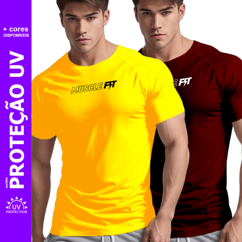 Kit 2x Camisetas Dry Fit Academia Muscle Fit Musculacao P M G GG XG Shopee Brasil