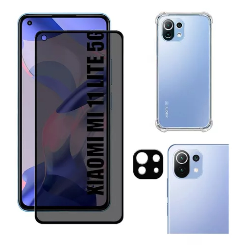 Kit Xiaomi Mi 11 Lite | Película Privativa - Capa -câmera 3d