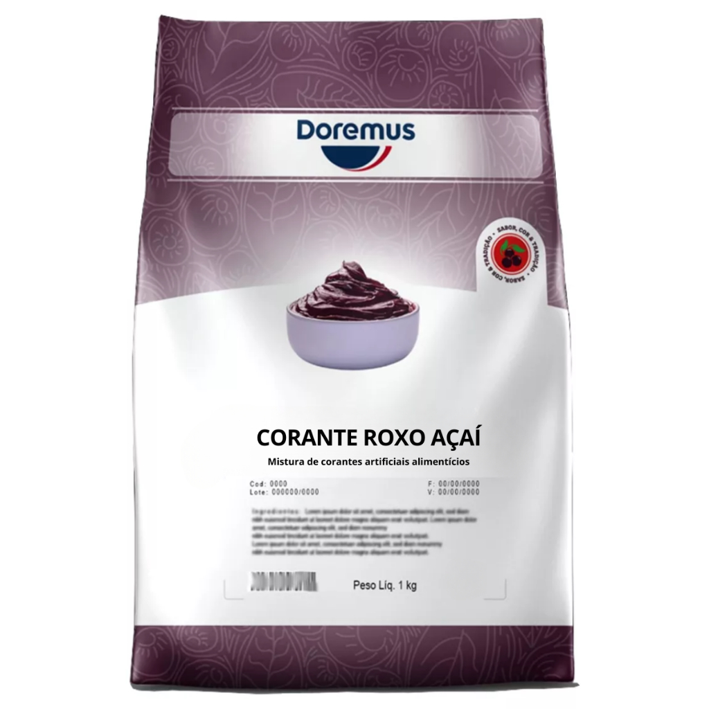 Corante Alimentício em Pó Roxo Para Açaí 1Kg Doremus - Corante ...