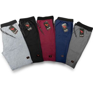 Kit 5 Bermudas Masculina Moletom Lisas Confortável Academia 2 Bolsos Algodão