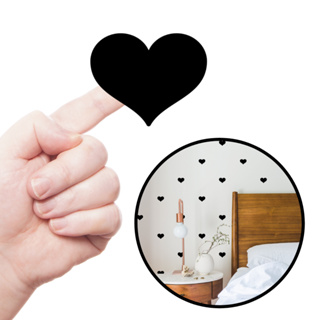 Adesivo Decorativo de Parede Decoração de Quarto Sala Escritório Casa Coração Minimalista