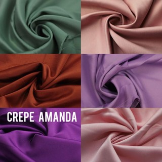 TECIDO CREPE AMANDA TODAS AS CORES (verde oliva,terracota,lilás e outras) 1m x 1,50m em Oferta na Shopee