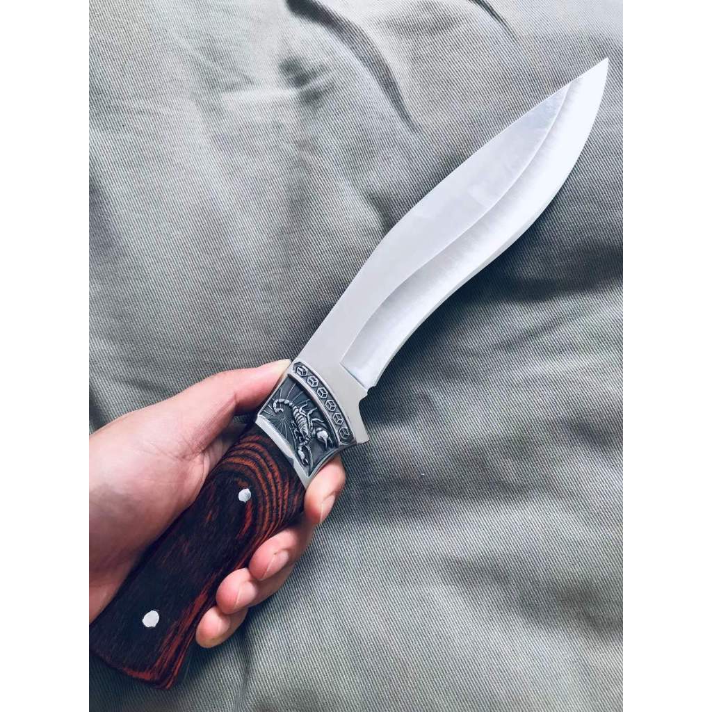 Faca Churrasco Escorpião Profissional Luxuosa Muito Afiada C/ Bainha 1532