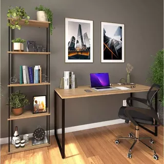 Mesa Industrial Escrivaninha Home Office