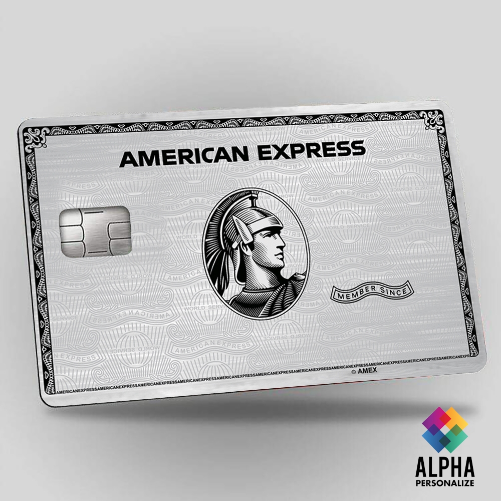 Adesivo para cartão de credito amex platinum prata luxo Skin Adesiva Pelicula protetora para cartão de debito, credito e vale alimentação