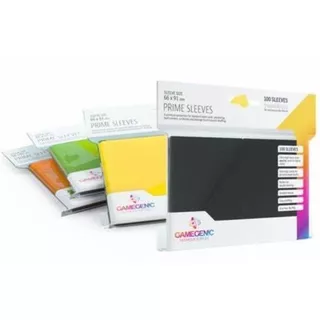 SLEEVE GAMEGENIC: PRIME SLEEVES 100 Unidades 64 X 89 MM - ESCOLHA SUA COR PREFERIDA