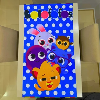 Toalha Infantil Banho Praia Algodão Grande Bolofofos Azul em Oferta na Shopee