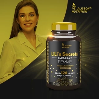 Omega Mulher 3 6 9 Femme Linhaça Borragem Primula Vitamina E desenvolvido especialmente para Mulheres 120 cápsulas