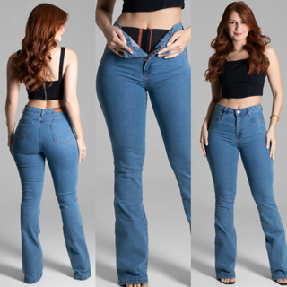 Calça Jeans com Elastano lycra Super Lipo Feminina Skinny