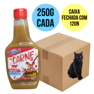 12Un Molho Especial Para Ração Gato Cachorro Caixa Fechada 250g Ipet Tasty