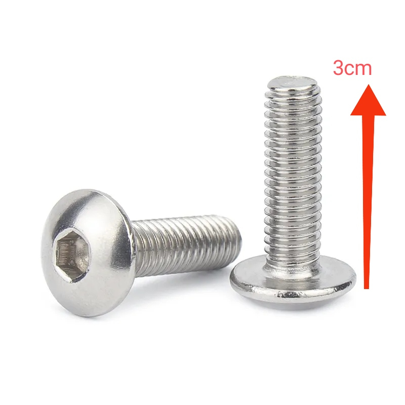 15 parafuso Cromado 6mm para Carenagem Universal