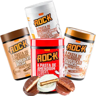 Pasta de Amendoim 1KG - ROCK PEANUT - CHOCOLATE BELGA - Melhor pasta de amendoim - ROCK FOOD