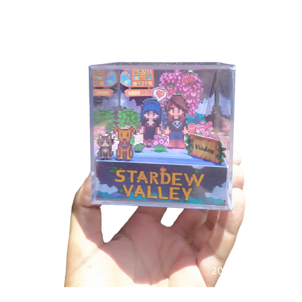 Cubo diorama Stardew Valley Noite Romantica personalizado (leia a  descrição) | Shopee Brasil