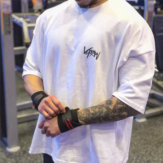 Camisa Oversized Musculação Estilo Anti Cardio Algodão Streetwear Casual Treino Academia Novo