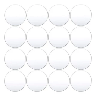 Base Redonda Acrílico Transparente 5cm Para Biscuit 50 Unid Promoção