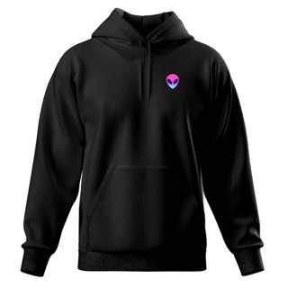 Blusa de Moletom Masculino Macio com Capuz Canguru Azul Bebe Preto
