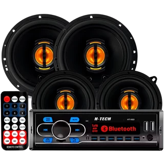 Kit Som Bluetooth Palio + 4 Alto Falante Jb Flex 200w