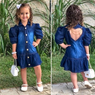 Vestido largo de mezclilla  Denim frocks, Denim fashion, Stylish