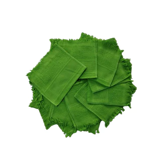 50 toalha social de mão para bordar Verde 23cm x 36cm 100% algodão