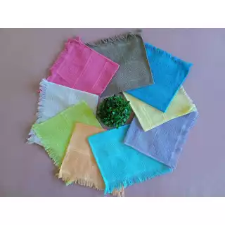 100 Toalhas Social de mão para bordar Coloridas 100% algodão 23x36