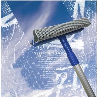 Rodo Mágico Limpa Vidro E Janelas Carro Azulejo Extensível Esponja 2 Em 1