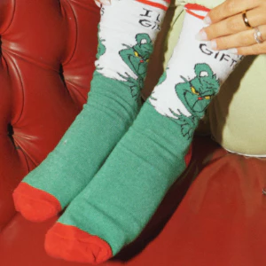 Meia Grinch Personalizada com Brinde Lata Exclusiva