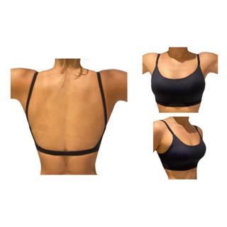 Top Feminino de Academia Ginastica C/ Bojo removivel 100% poliamida Beach Tenis Futevolei crossfit esporte