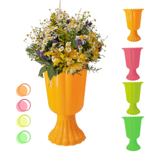 Kit 2 un vaso grego taça romana decorativo mesa decoração festa aniversario casamento arranjo de flores