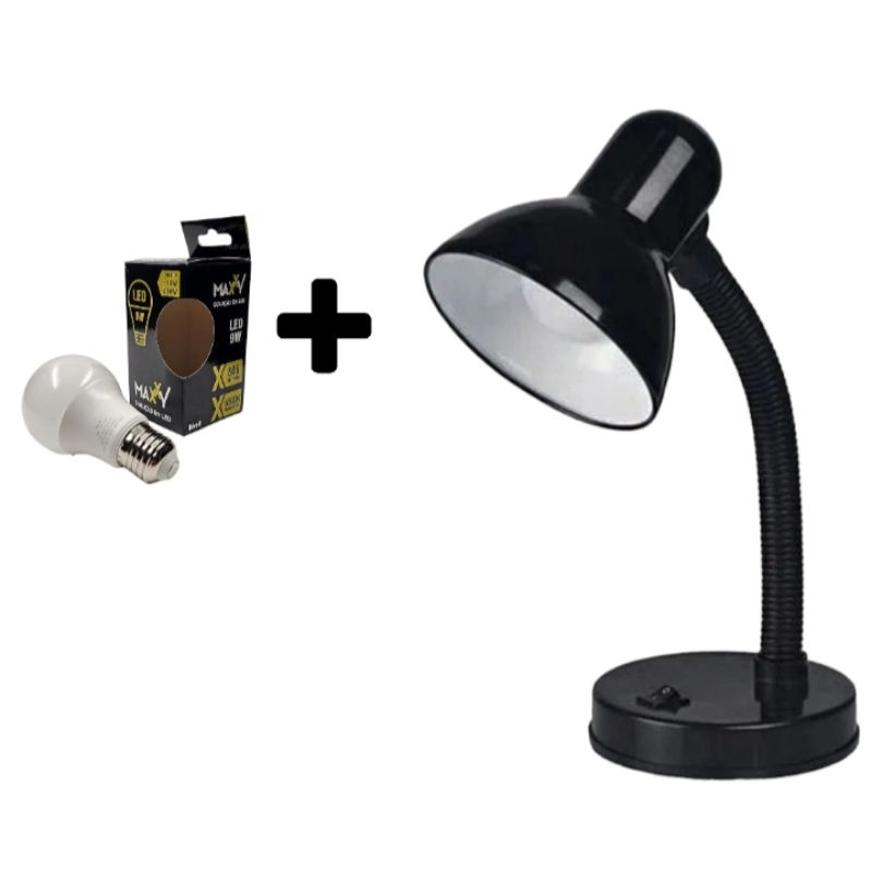 Kit Lâmpada Mais Abajur Luminária de Mesa Bivolt Flexível Dobrável ...
