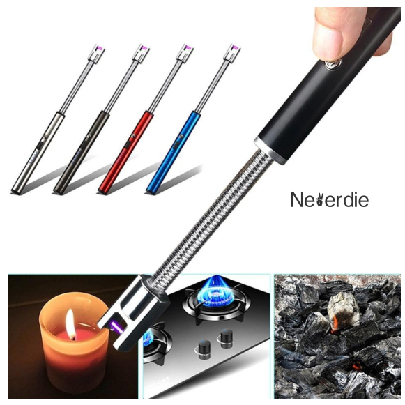 Acendedor Fogão Churrasqueira Isqueiro Eletrônico Recarregável USB