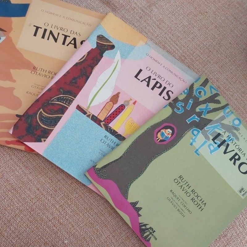 kit 3 livros da Ruth Rocha; O livro das tintas, O livro do lapis;A ...