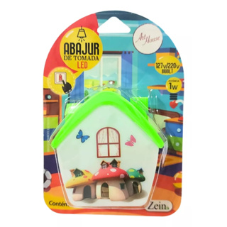 Abajur Luminária De Tomada Bivolt Casinha Bebe - Art House