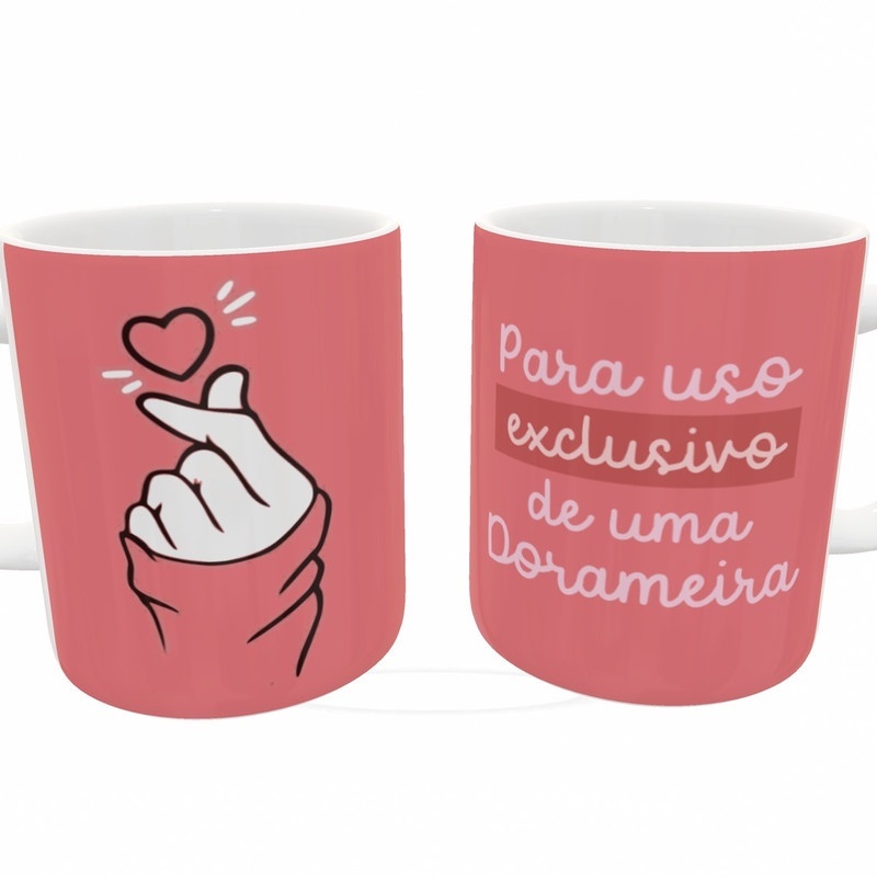 Caneca Porcelana Personalizada Uso Exclusivo Dorameira Dorama Qualidade Especial Presente Amiga