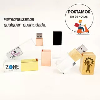 Pen drive de vidro e Metal 4gb 8gb 16gb 32gb 64gb Personalizado