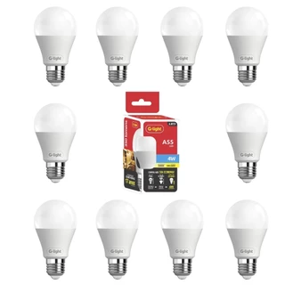Kit 10 Lâmpadas LED Bulbo 4W 3000K 6500K - G-Light