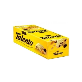 chocolate branco cereais e passas mini talento 25g com 15 unidades