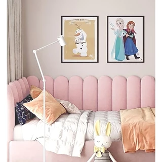 Cabeceira Nuvem Box de Cama Estofada em L - Envio Imediato