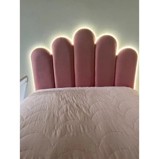 Cabeceira Modular Estofada Nuvem Para Cama de Solteiro Kit 5 Unidades