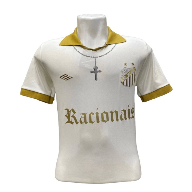 camisa de futebol Santos 2023 - racionais | Shopee Brasil