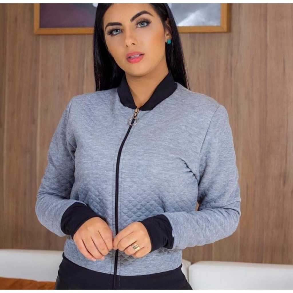 Blusa Casacos Bomber Feminino Jaqueta Casaco Blusa Bomber