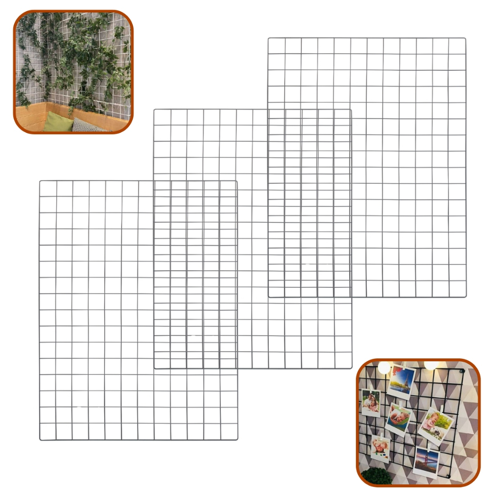 Kit Tela Aramada Jardim Vertical 60x100cm - 3 Unidades