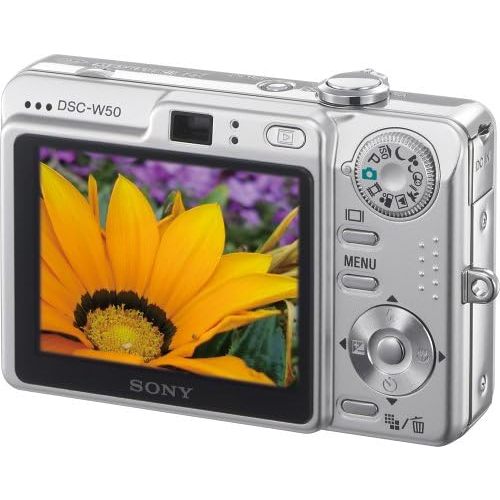Câmera Sony digital Cybershot DSCW50 6MP com zoom óptico 3x