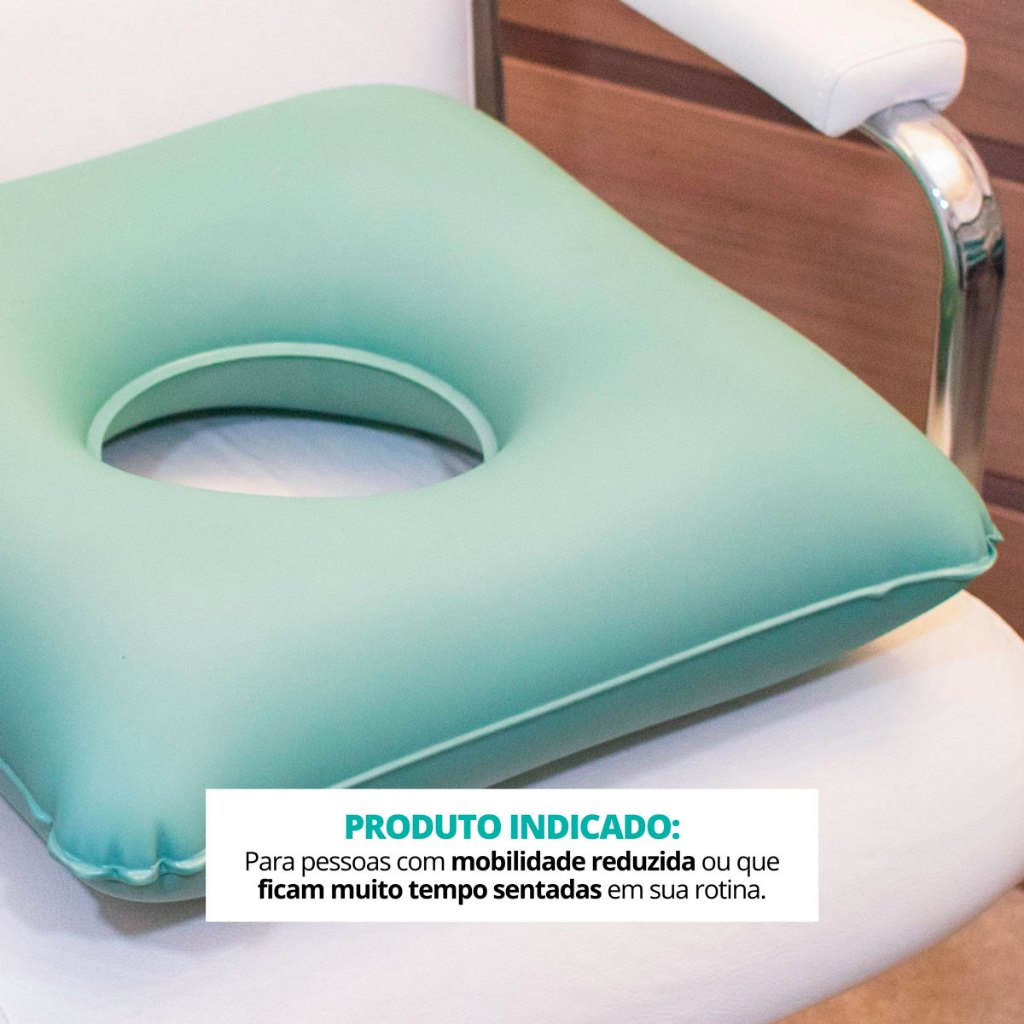 Almofada para hemorróida - Almofada Ortopédica Quadrada com Orifício 2 ...