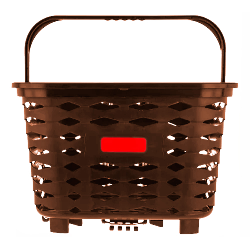 Cesta Dianteira P/ Bicicletas Kalf Marrom Engate Rápido 10kg
