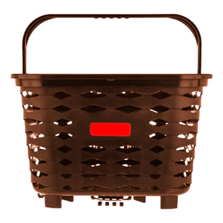 Cesta Dianteira P/ Bicicletas Kalf Marrom Engate Rápido 10kg