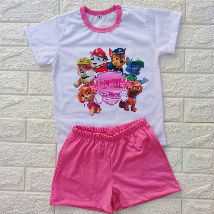 Pijama patrulha canina menina | Shopee Brasil