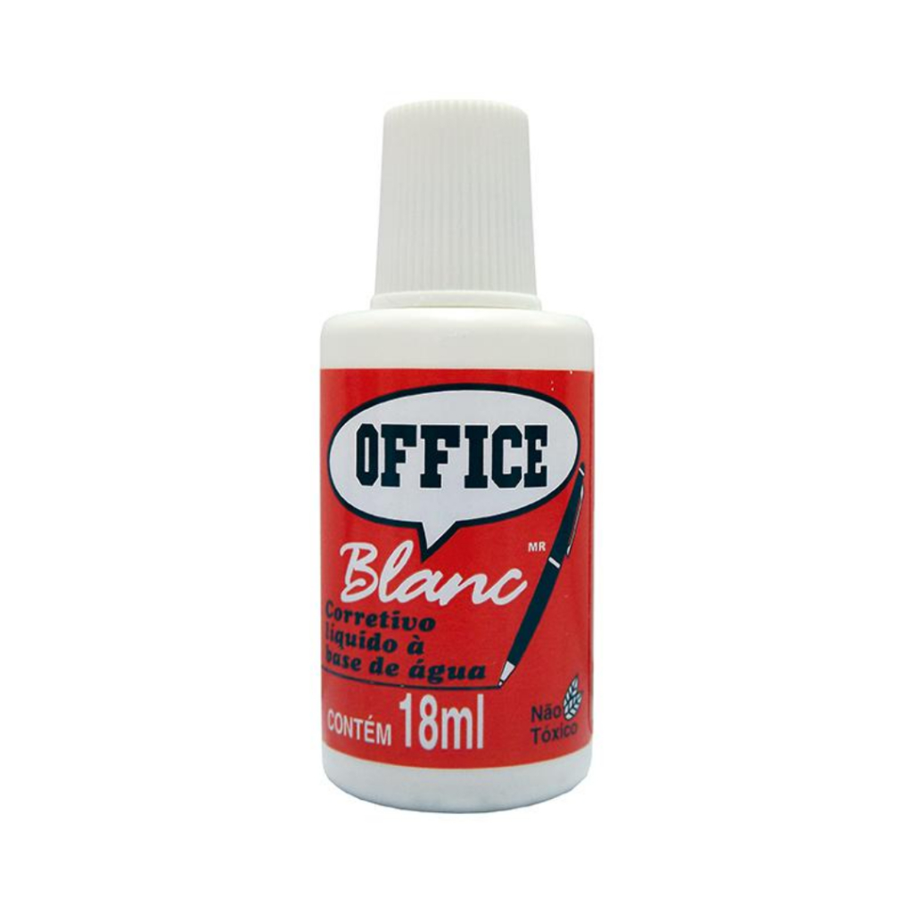 Kit Corretivo Líquido Branquinho Escolar Eco 18ml Office material ...
